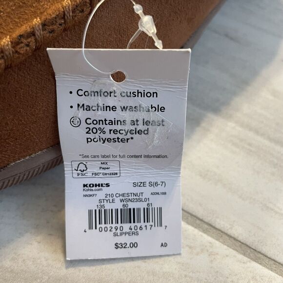 Sonoma Slippers Size 6-7 - Picture 5 of 5